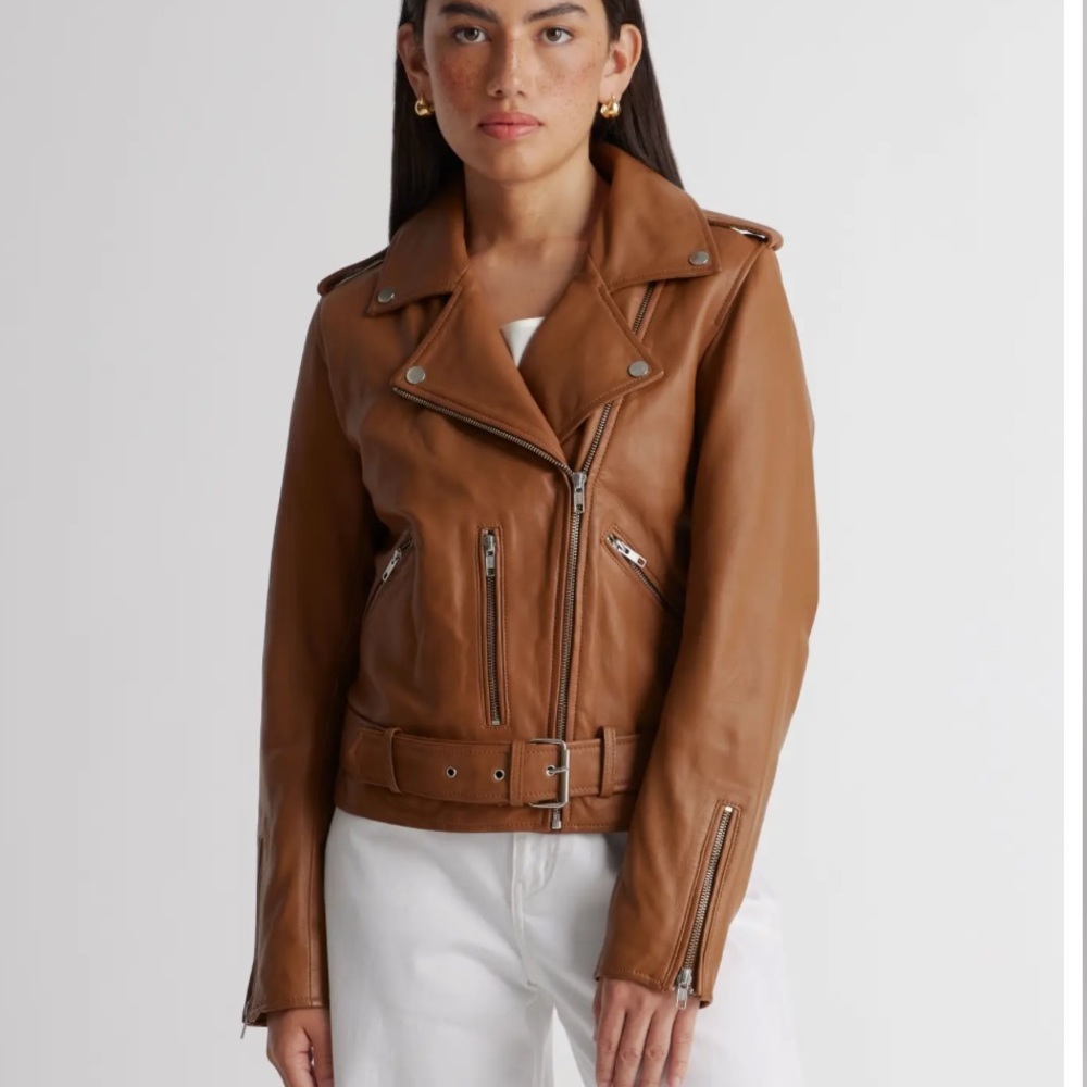 Quince genuine leather jacket M brand new without tags